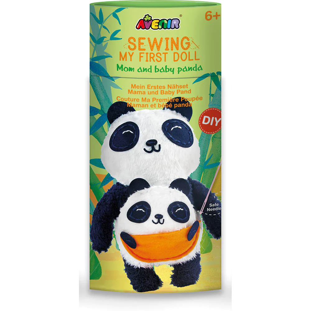 My First Sewing Doll Mom And Baby Panda