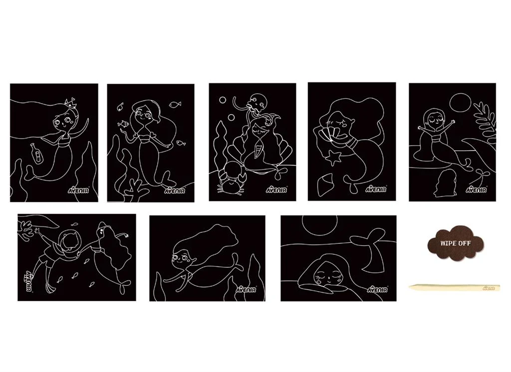 My Little Mermaid Scratch Art Junior - Image 2
