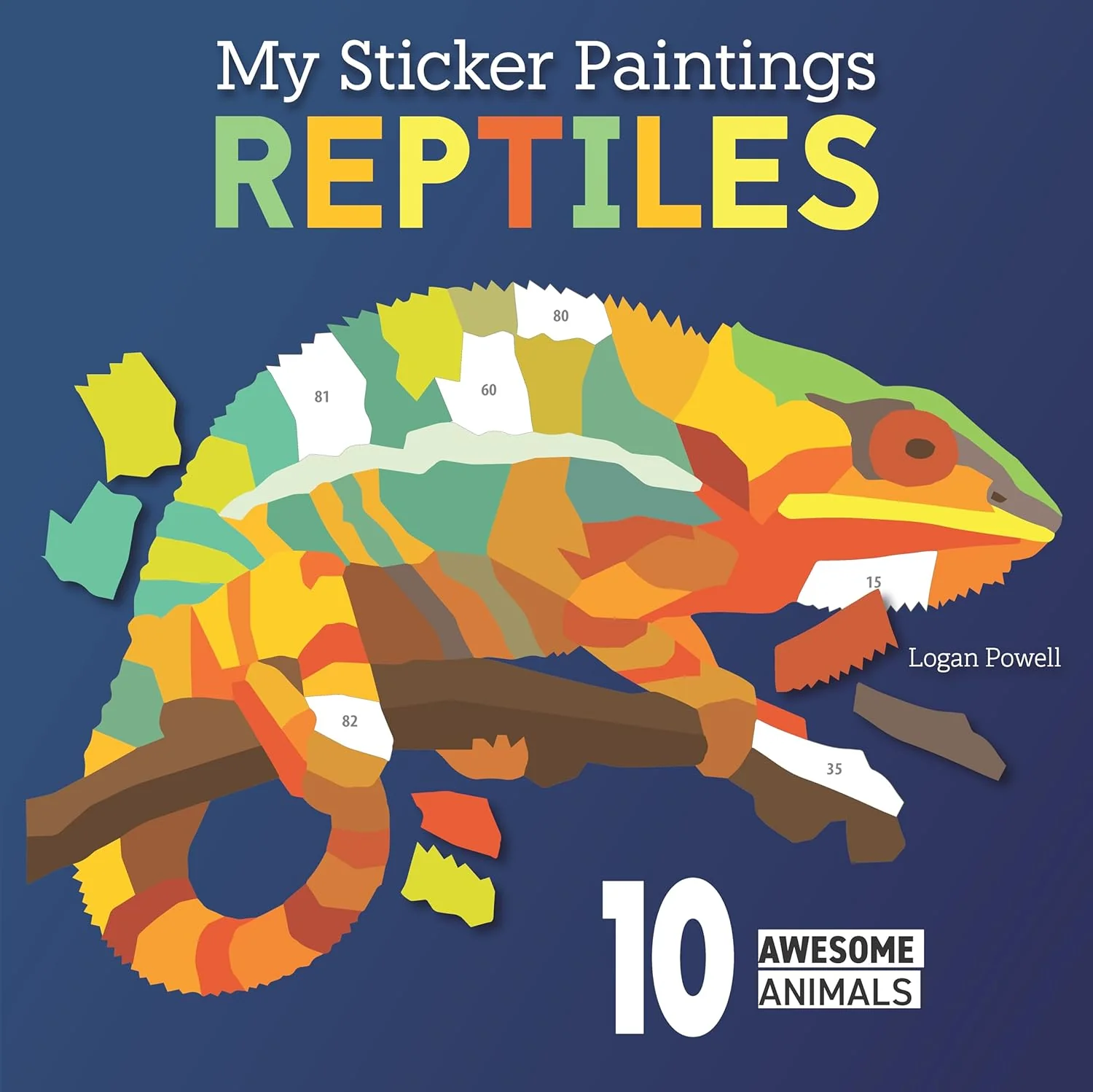 My Sticker Paintings Reptiles Book