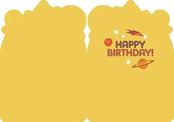 Out Of This World Foil Birthday Card - Image 2