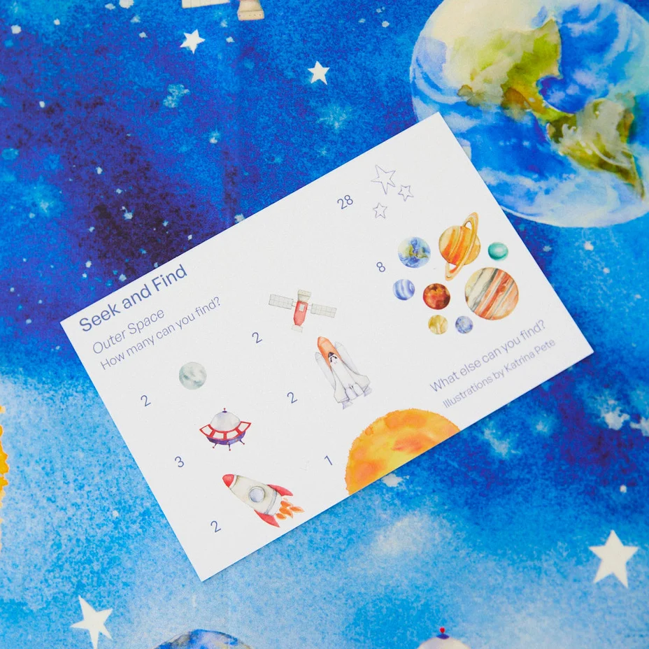 Outer Space Seek & Find Playsilks - Image 3