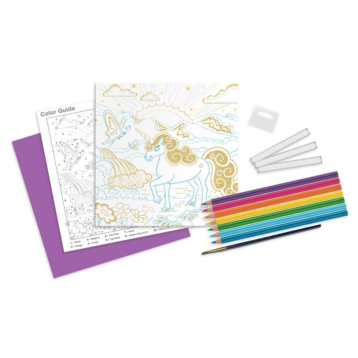 Paint By Number Unicorn Foil Fun - Image 2