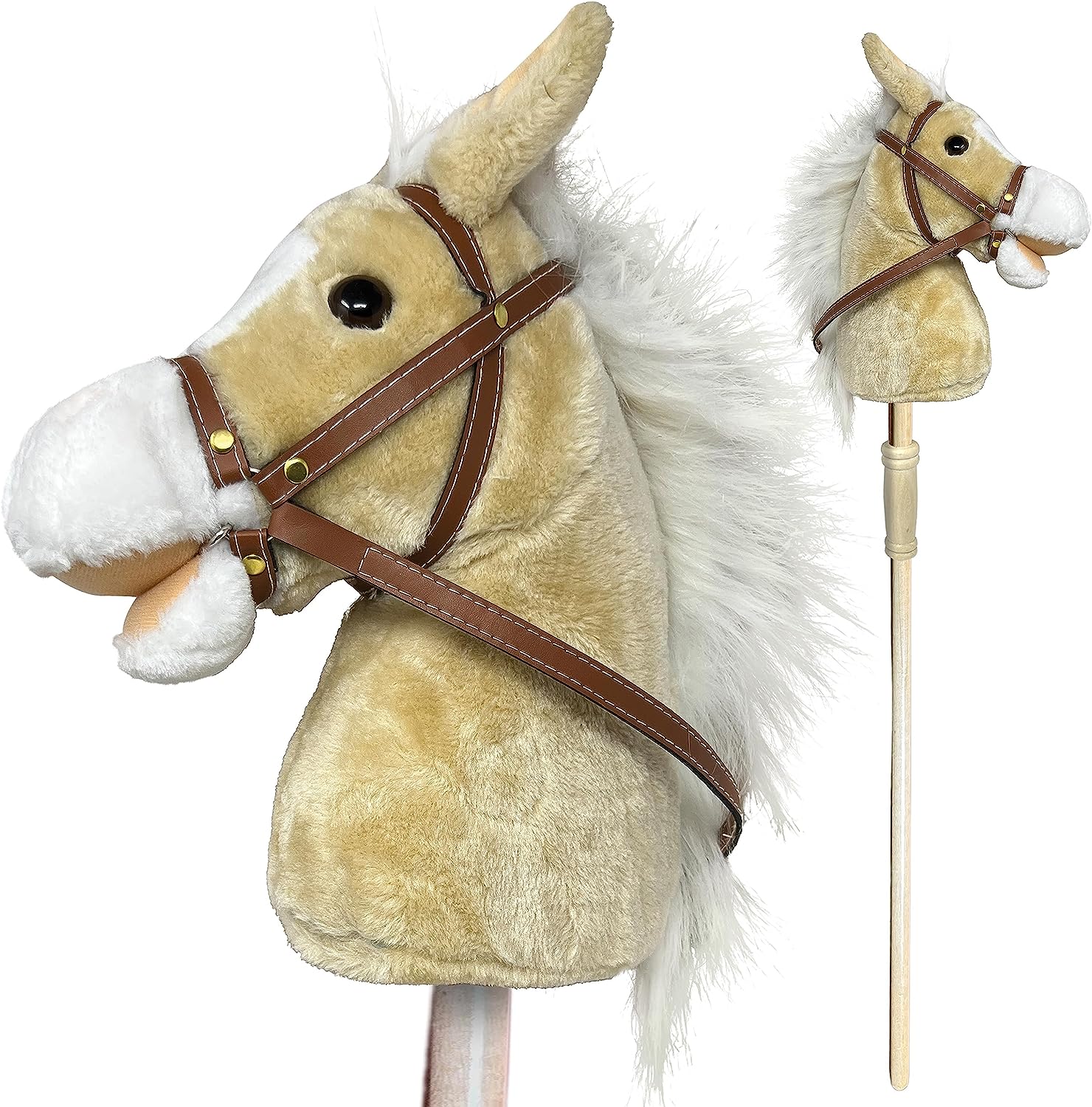 Playful Minds 37" Palomino Stick Pony