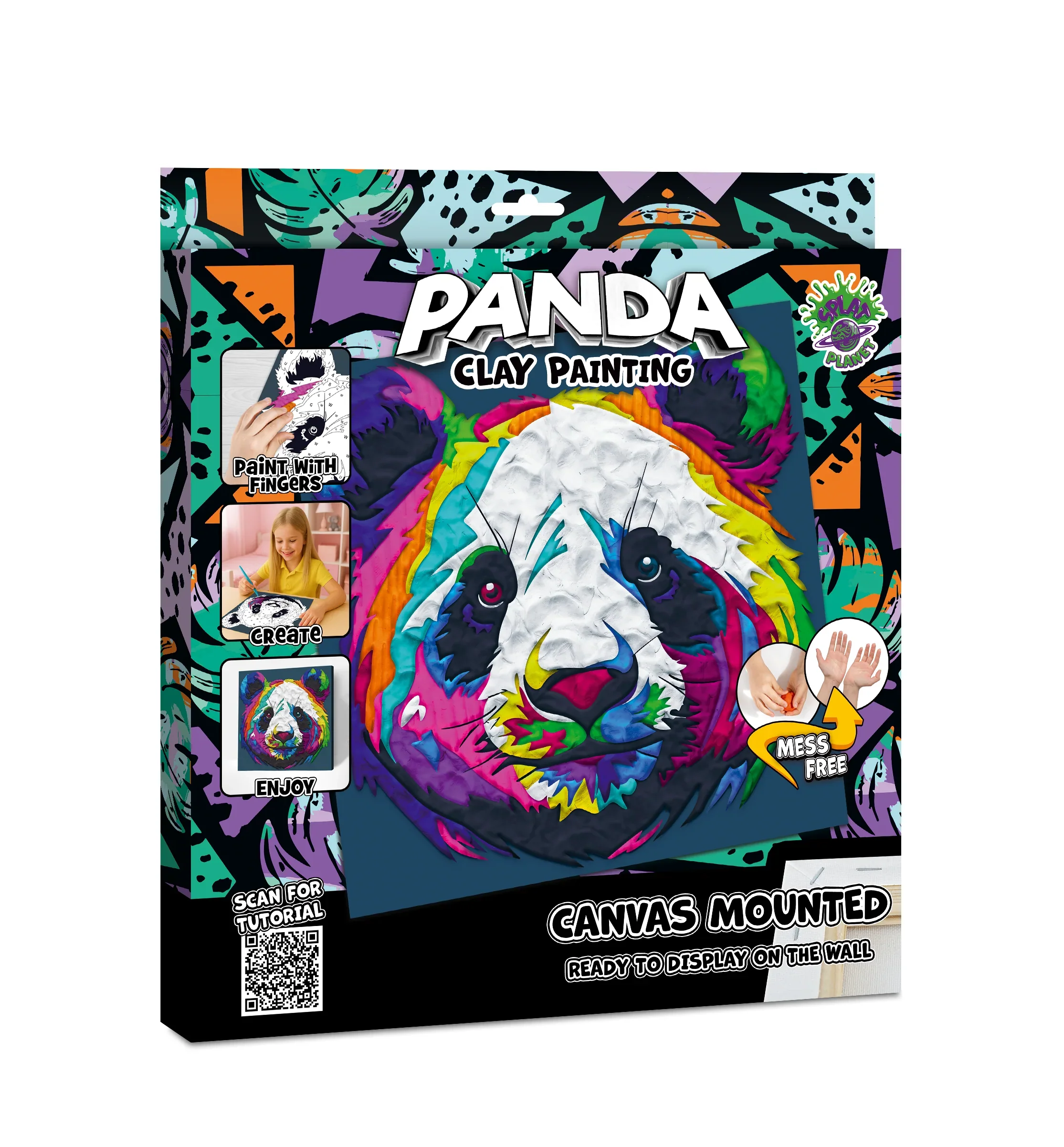 Panda Clay Painting