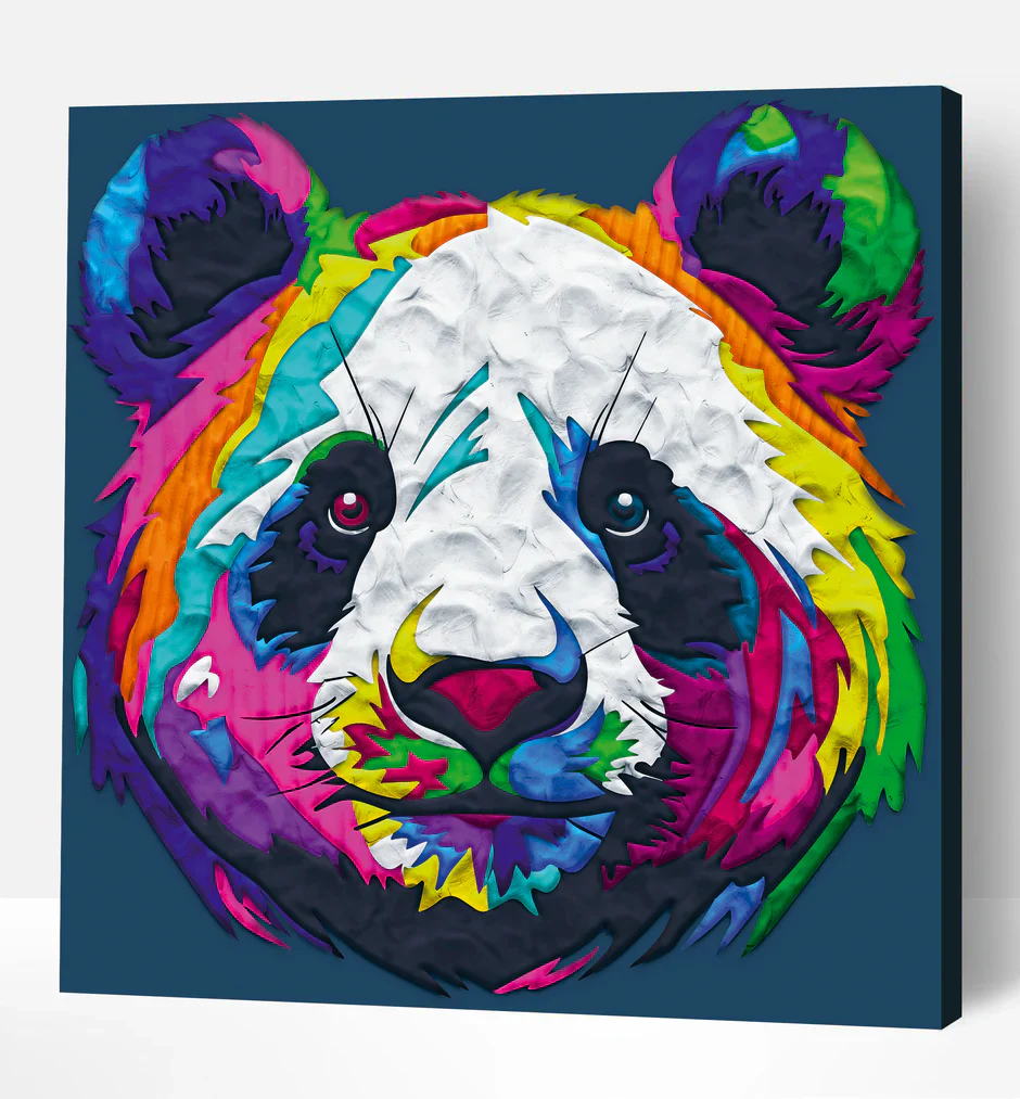 Panda Clay Painting - Image 3