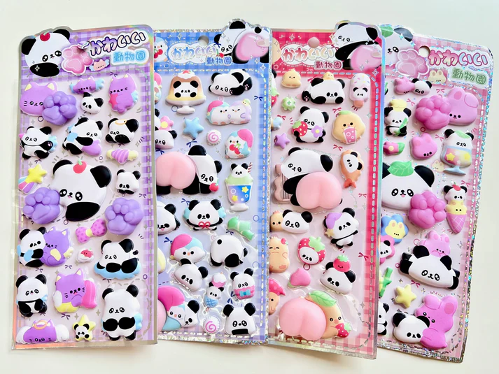 Panda Squishy Butt Stickers