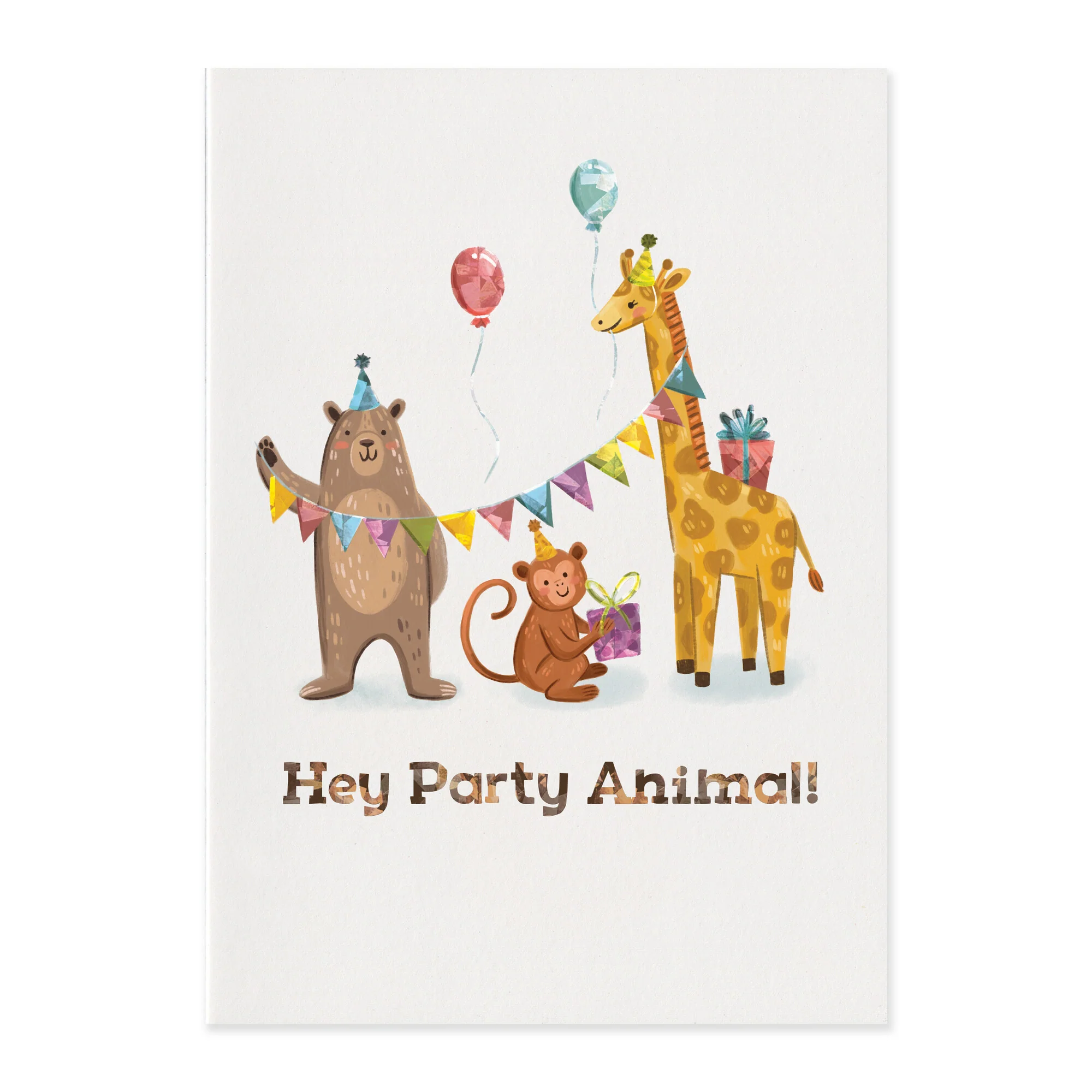 Party Animal Foil Birthday Card
