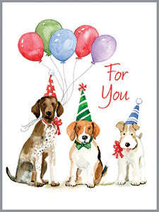 Party Dogs Birthday Enclosure Card