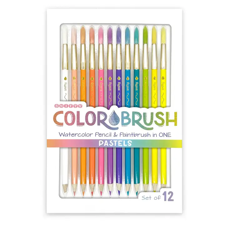 Pastels Colorbrush Watercolor Pencil & Paintbrush