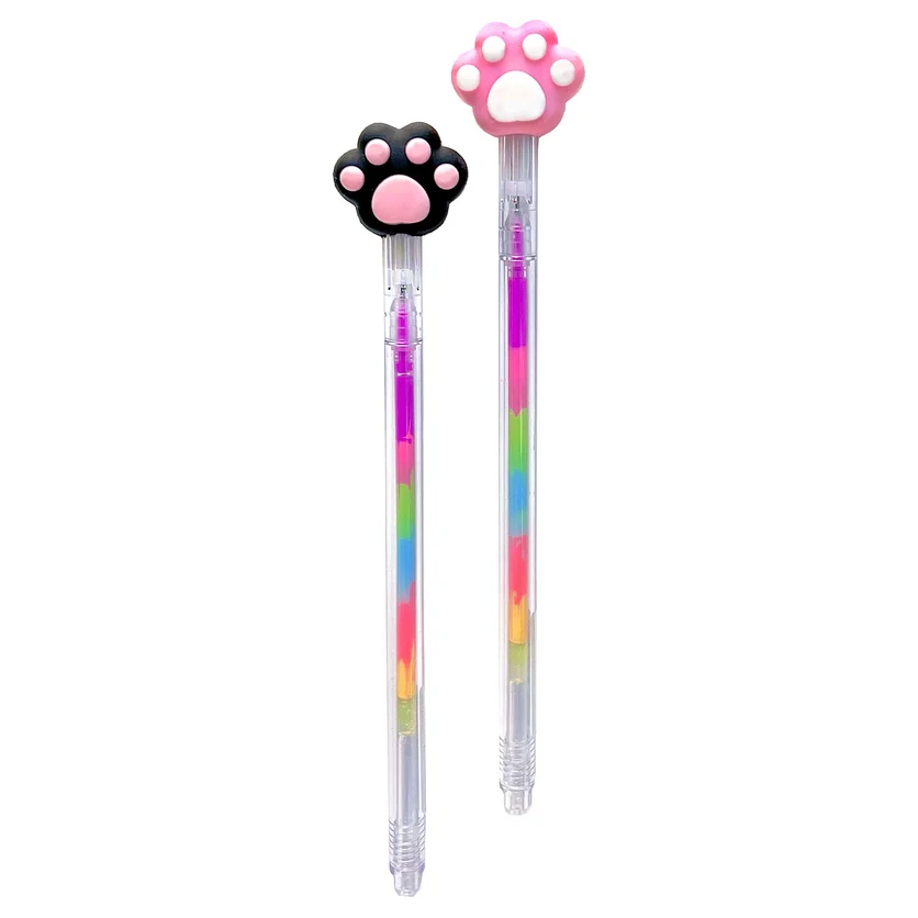 Paw Print Rainbow Gel Pen - Image 2