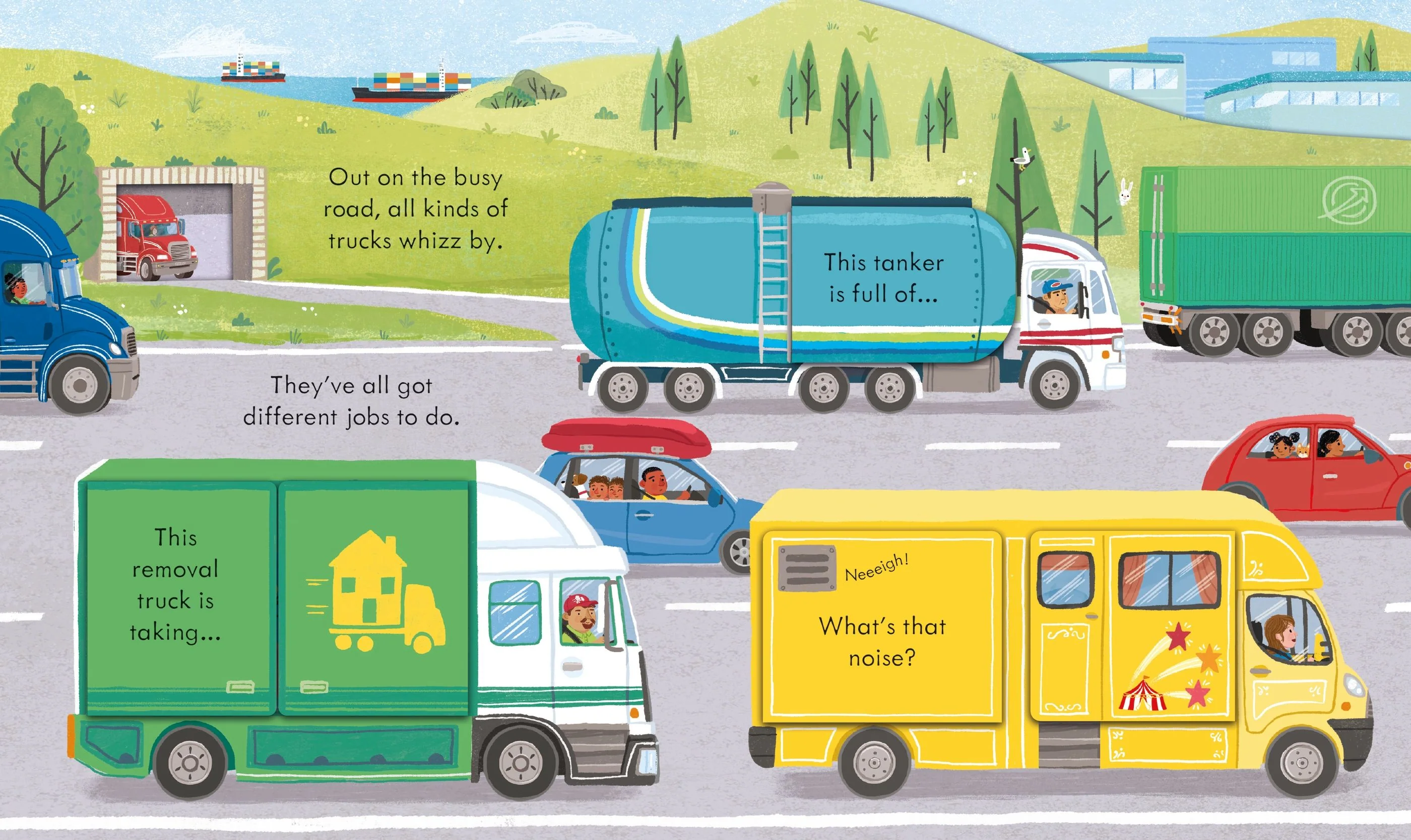 Peek Inside How A Truck Works Board Book - Image 2