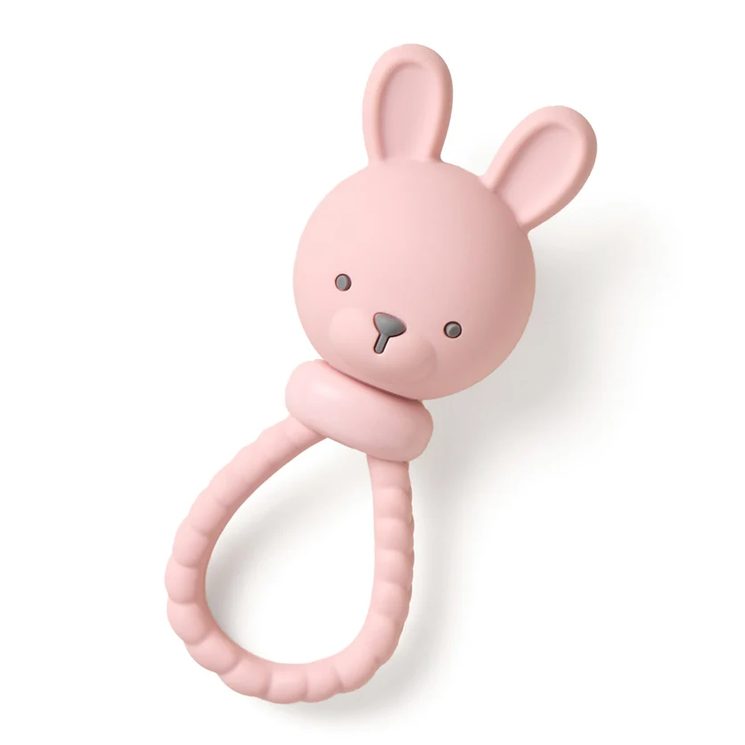 Pink Bunny Sweetie Rattle - Image 2