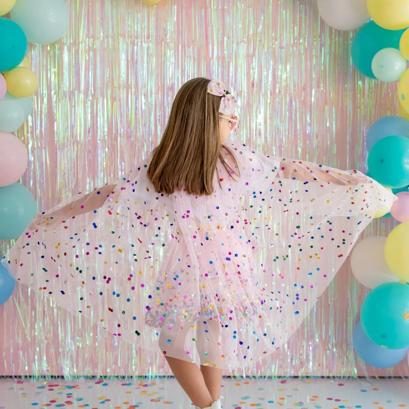Pink Confetti Cape - Image 2