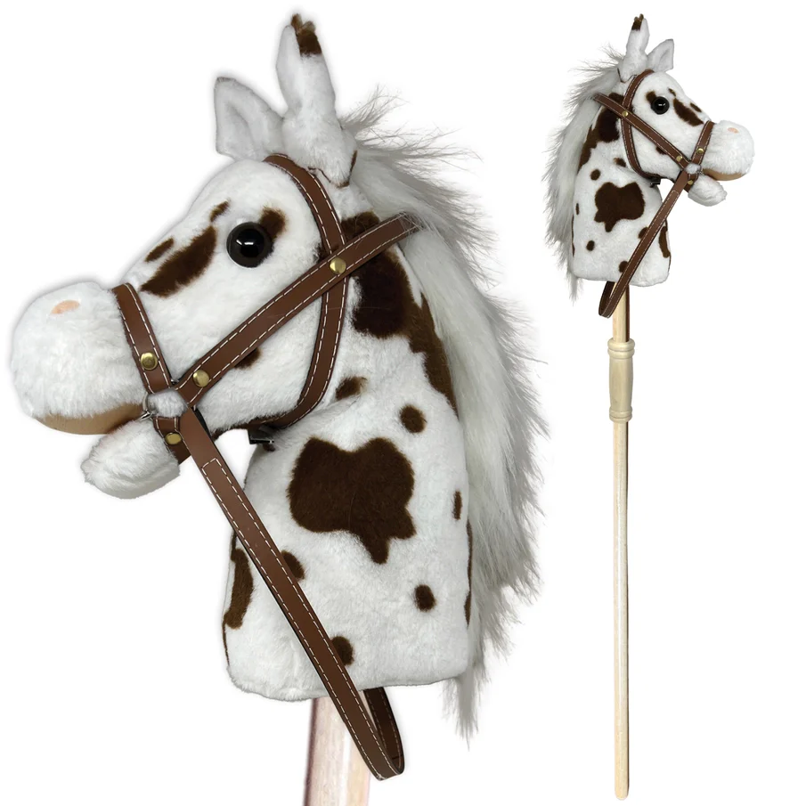 Playful Minds 37" Pinto Stick Pony