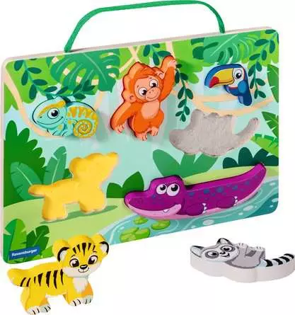 Play+ Wooden Touch & Play Puzzle In The Jungle - Image 2
