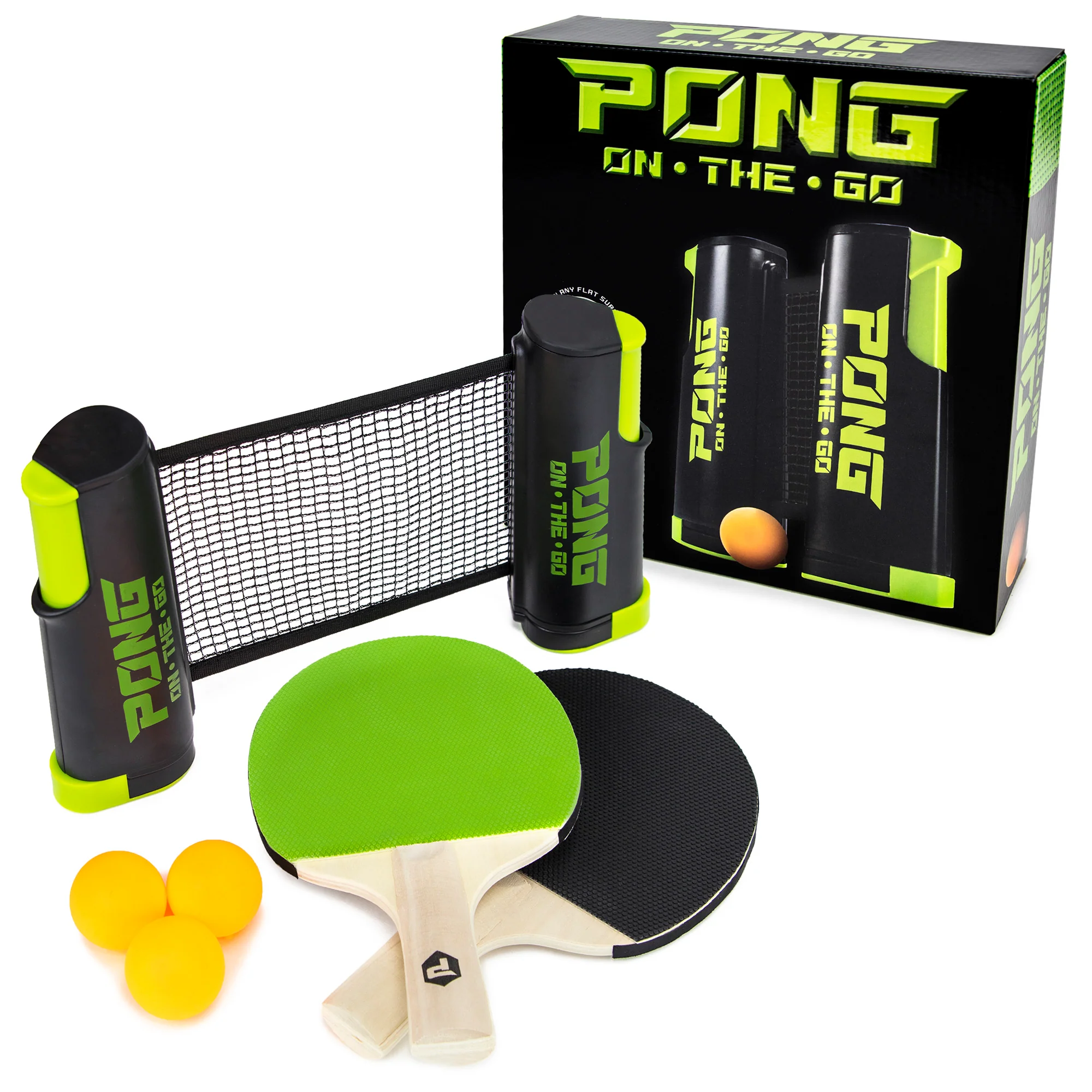 Pong On The Go Portable Table Tennis Set