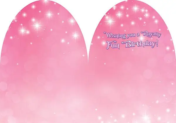 Princess Castle Glitter Birthday Card - Image 2
