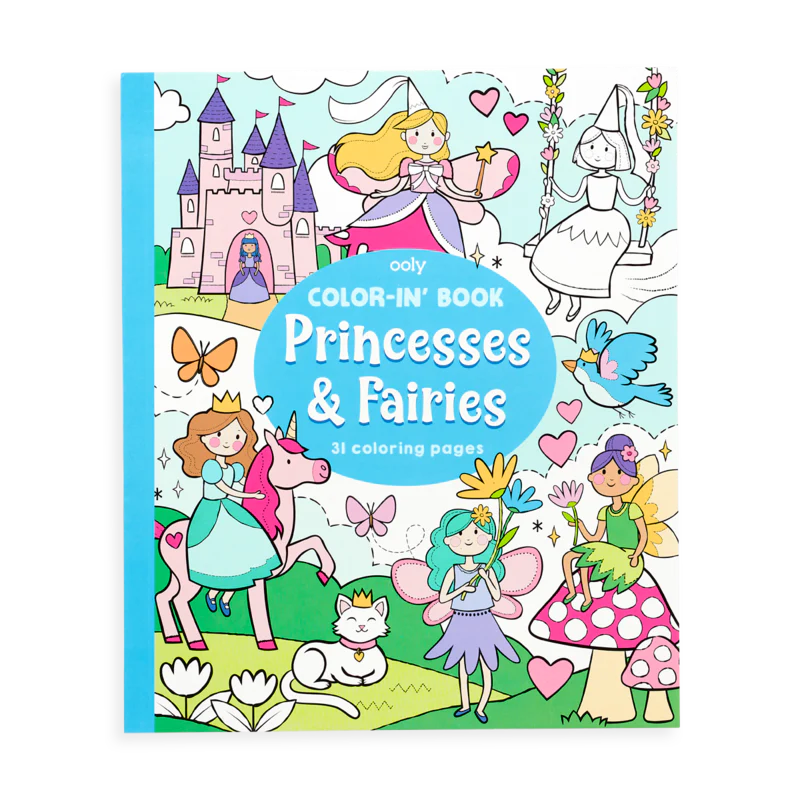 Princesses & Fairies Color-In' Book