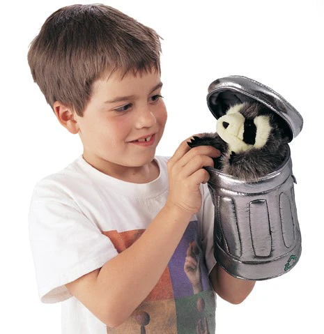 Raccoon In Garbage Can Puppet - Image 2