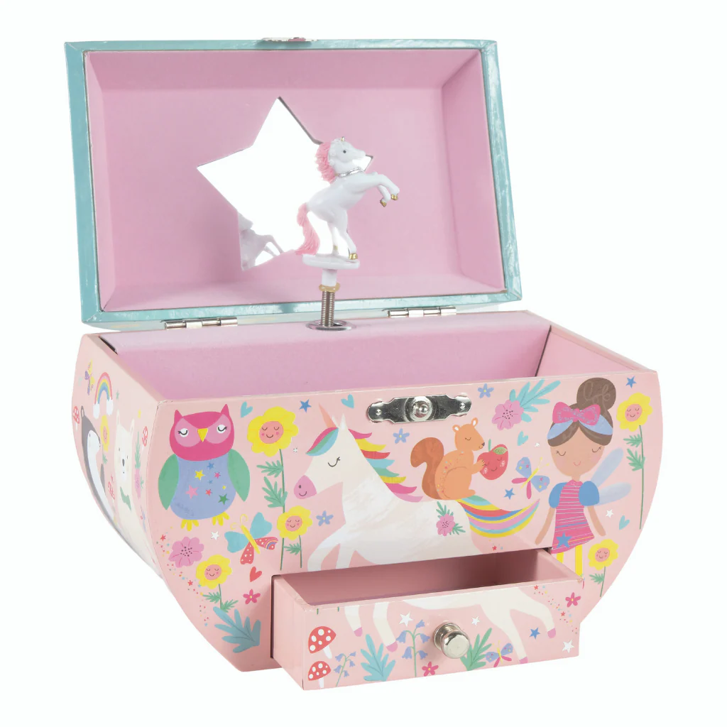 Rainbow Fairy Circular Jewelry Box
