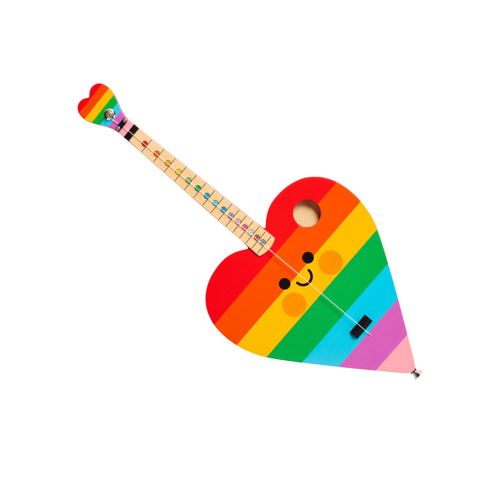 Rainbow Heart TinkerTar Guitar - Image 3