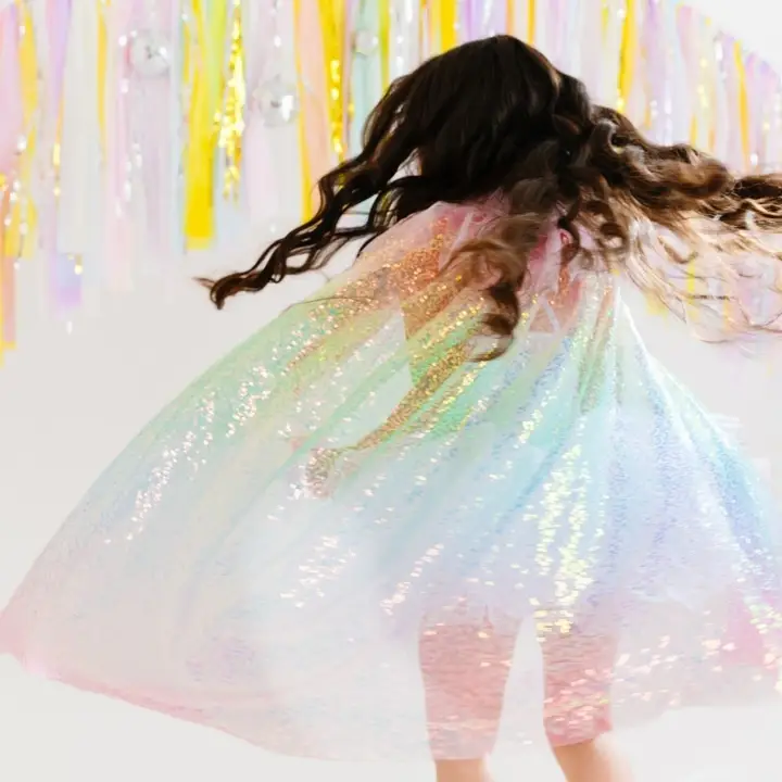 Rainbow Sequin Cape - Image 2