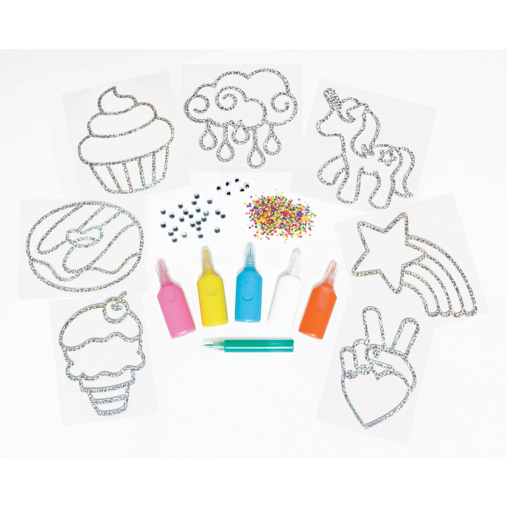 Rainbow Sprinkles Easy Sparkle Window Art - Image 3