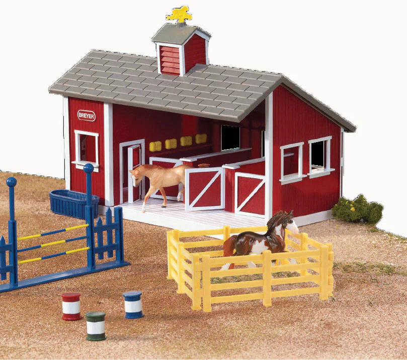Red Stable Playset