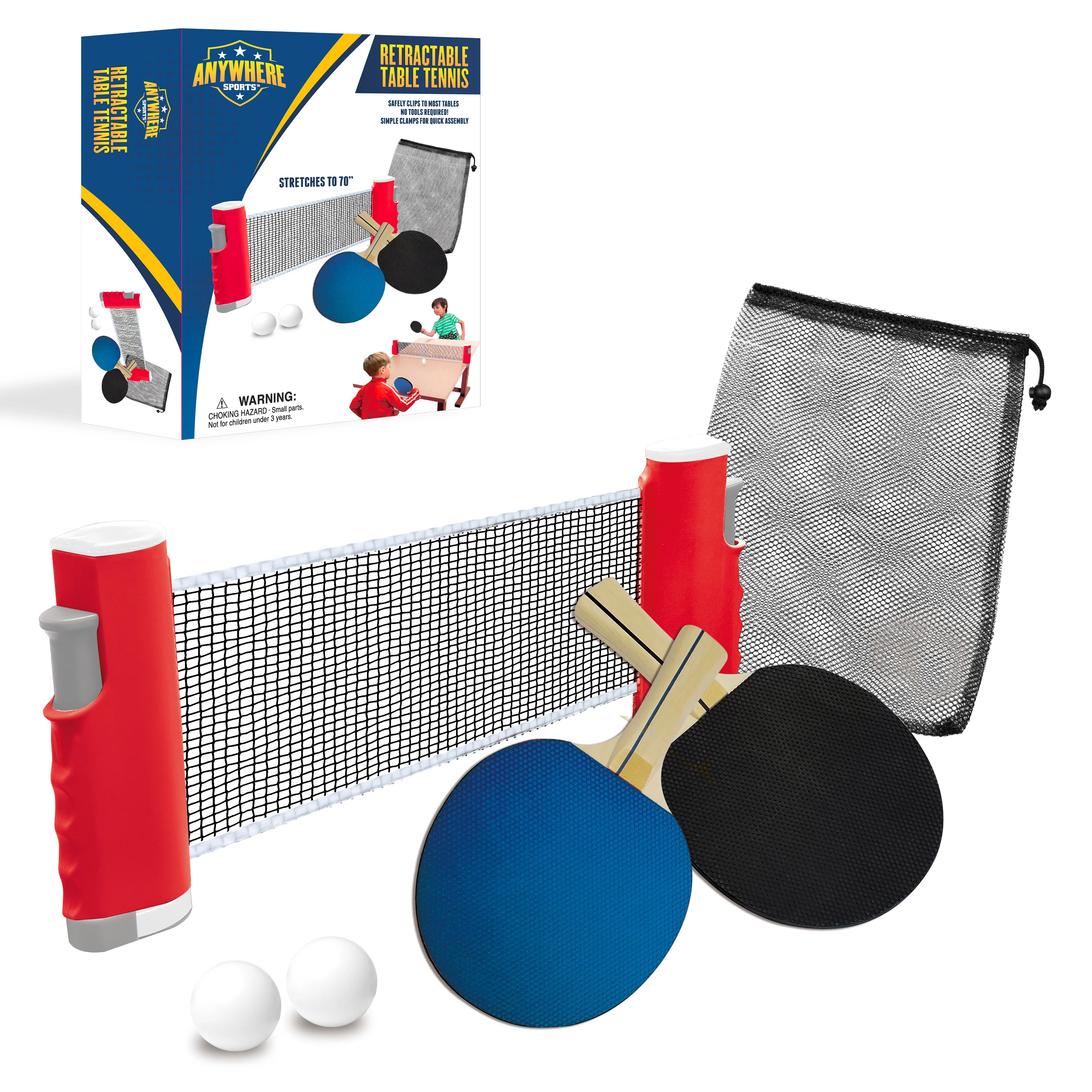 Retractable Table Tennis Set