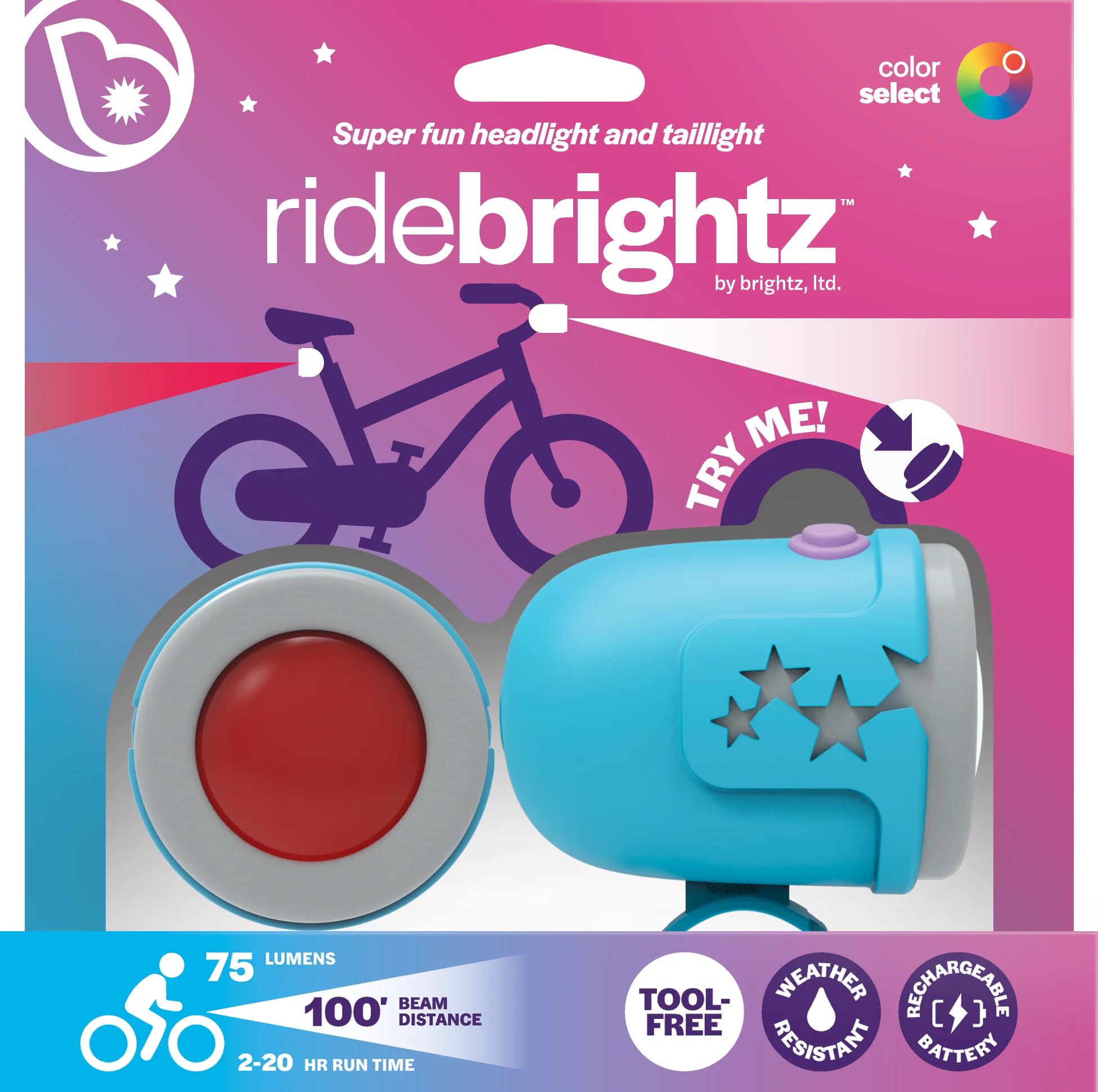 Ride Brightz Star Body White Headlight