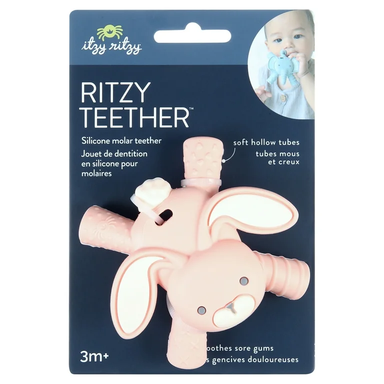 Ritzy Teether Baby Molar Teether Bunny