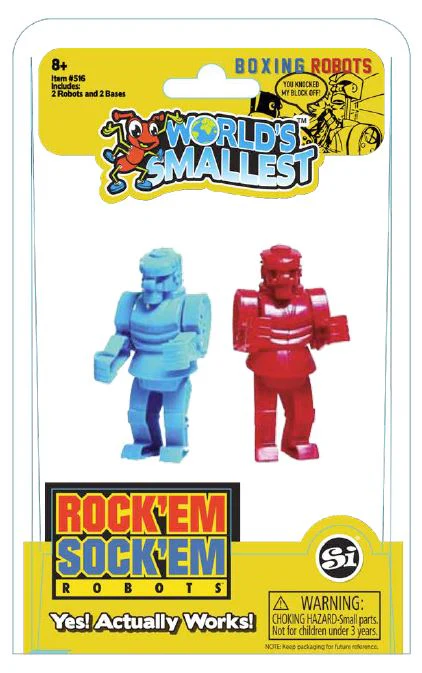 World's Smallest Rock 'Em Sock 'Em Robots