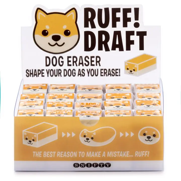 Ruff Draft Dog Eraser