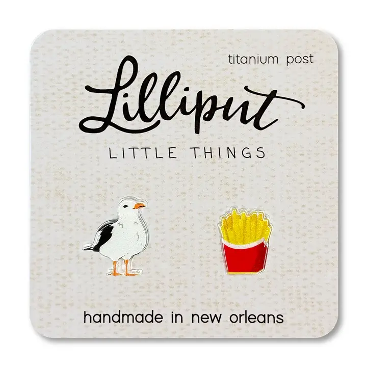 Seagull & French Fries Earrings