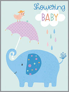 Showering Baby Enclosure Card
