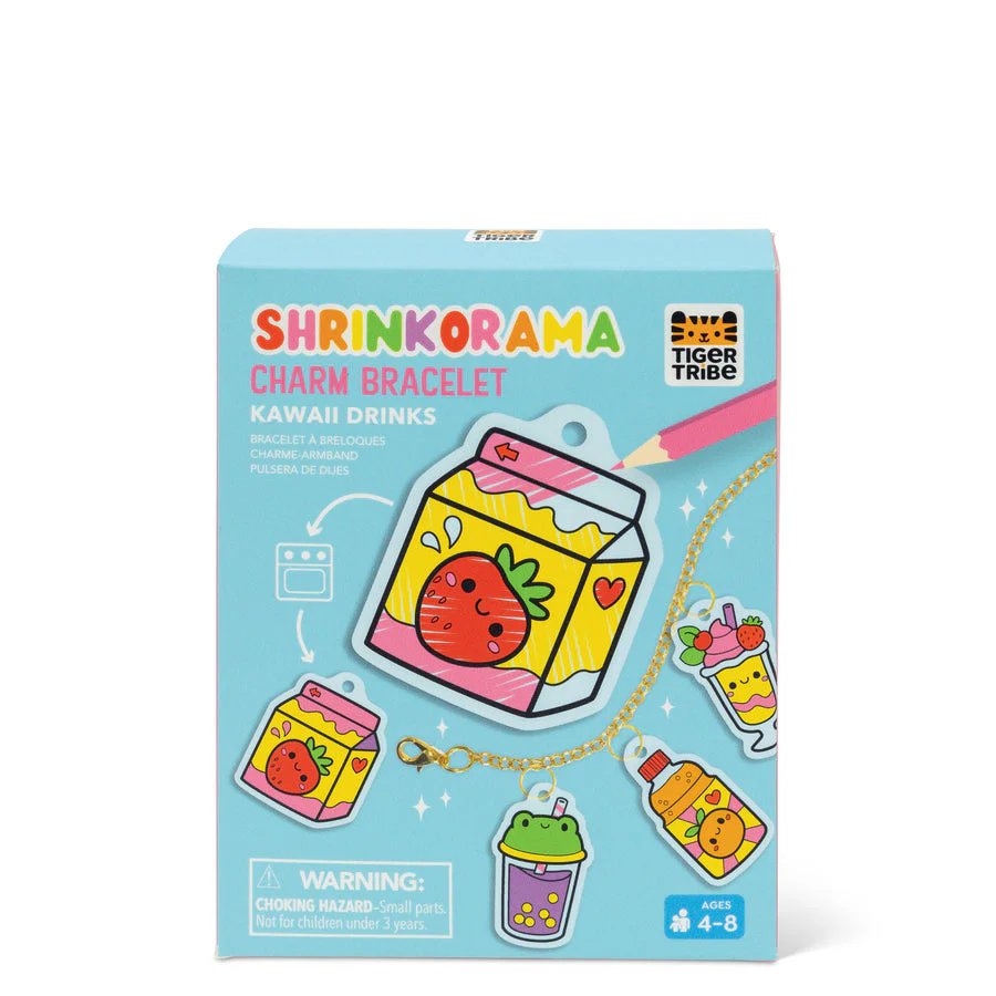 Shrinkorama Charm Bracelet Kawaii Drinks