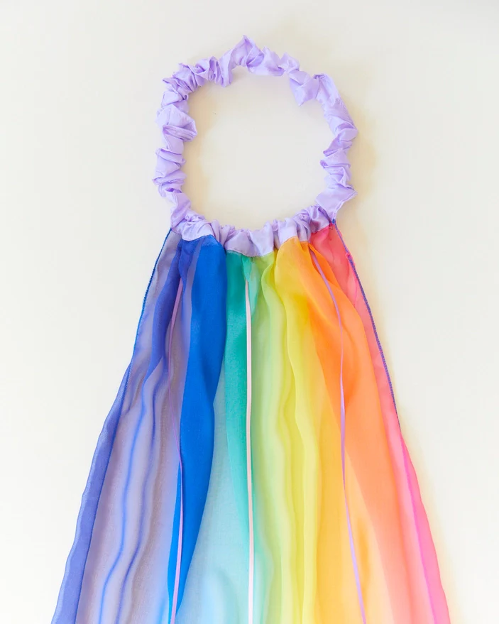 Silk Georgette Rainbow Veil