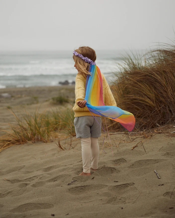 Silk Georgette Rainbow Veil - Image 2