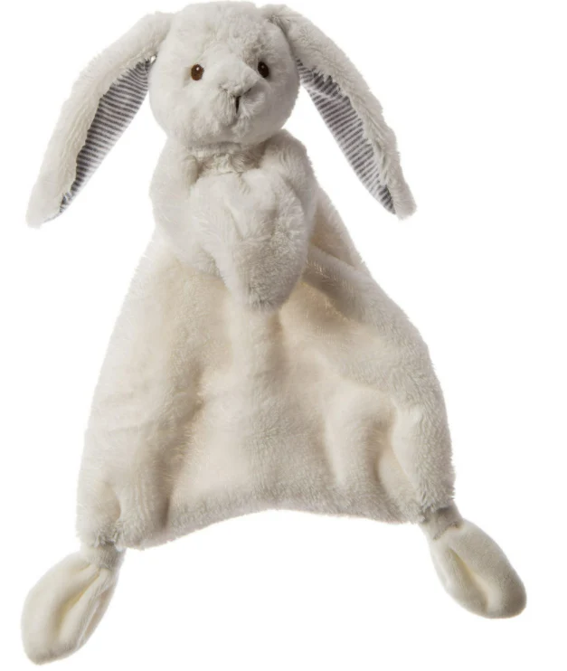 White Silky Bunny Lovey
