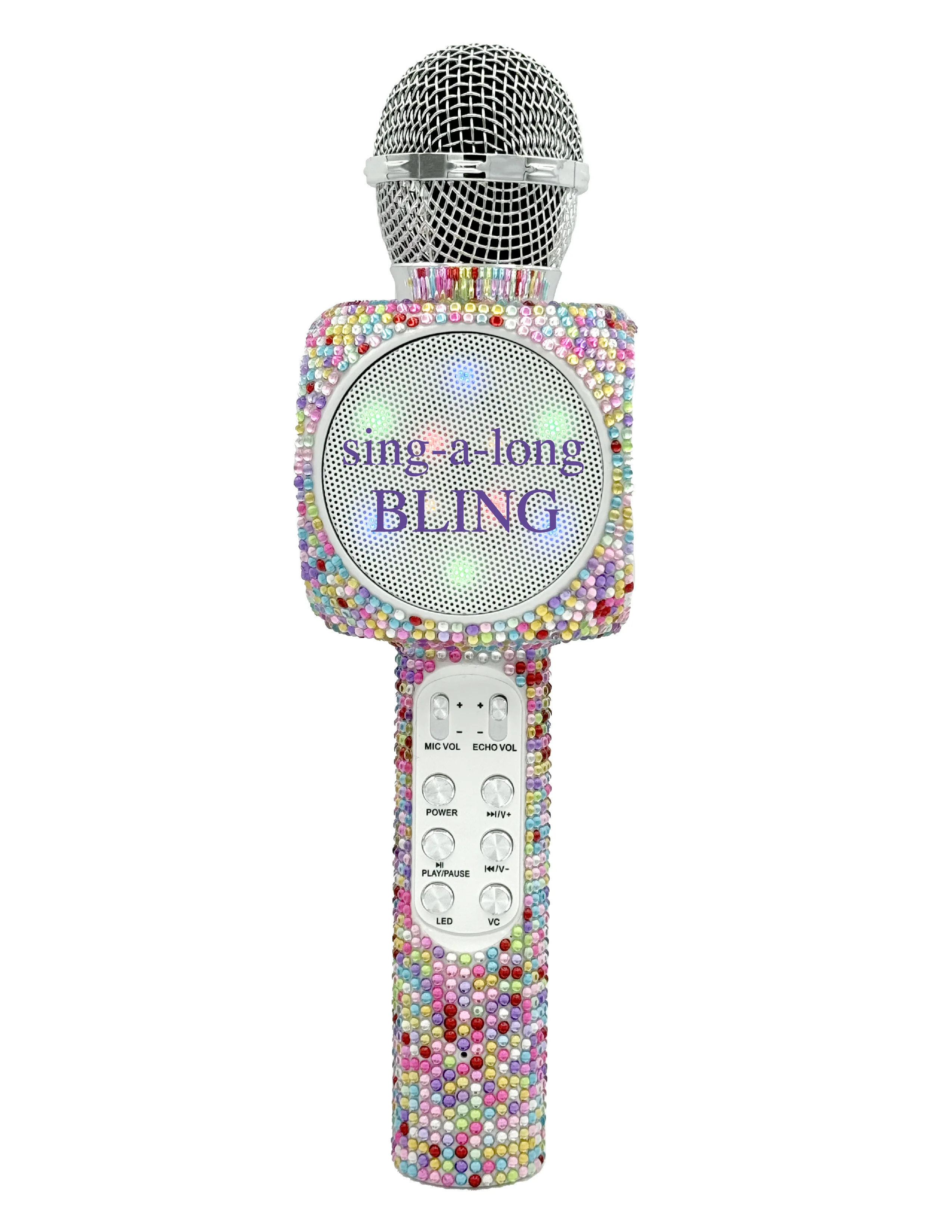 Sing A Long Bling Karaoke Microphone Confetti