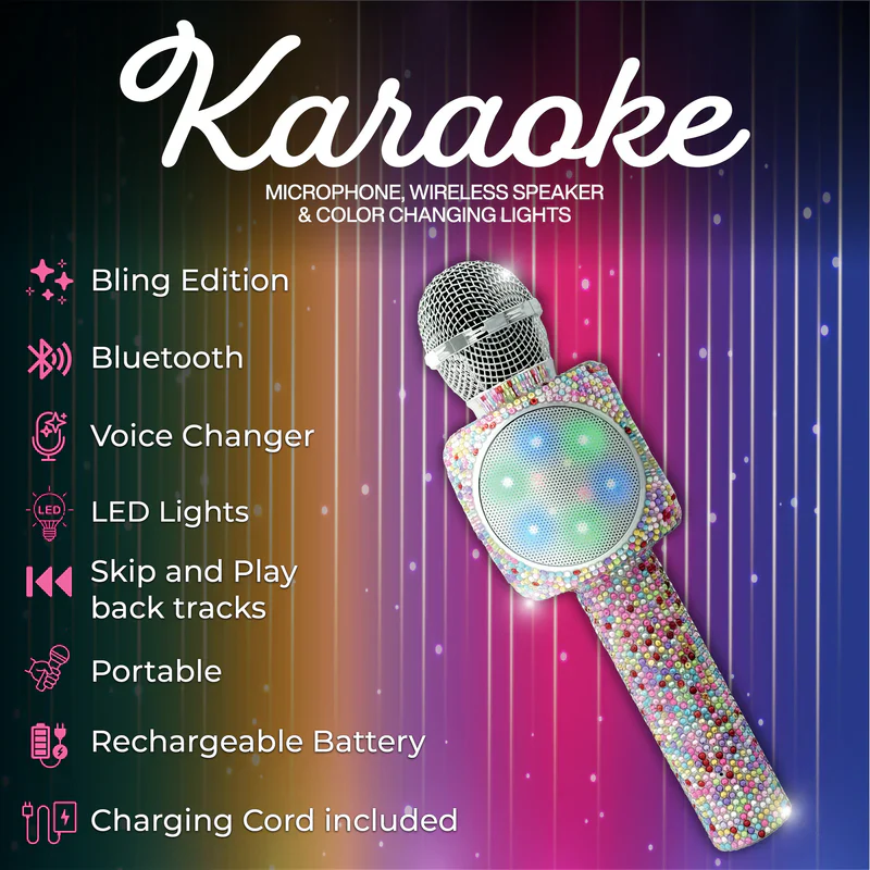 Sing A Long Bling Karaoke Microphone Confetti - Image 2
