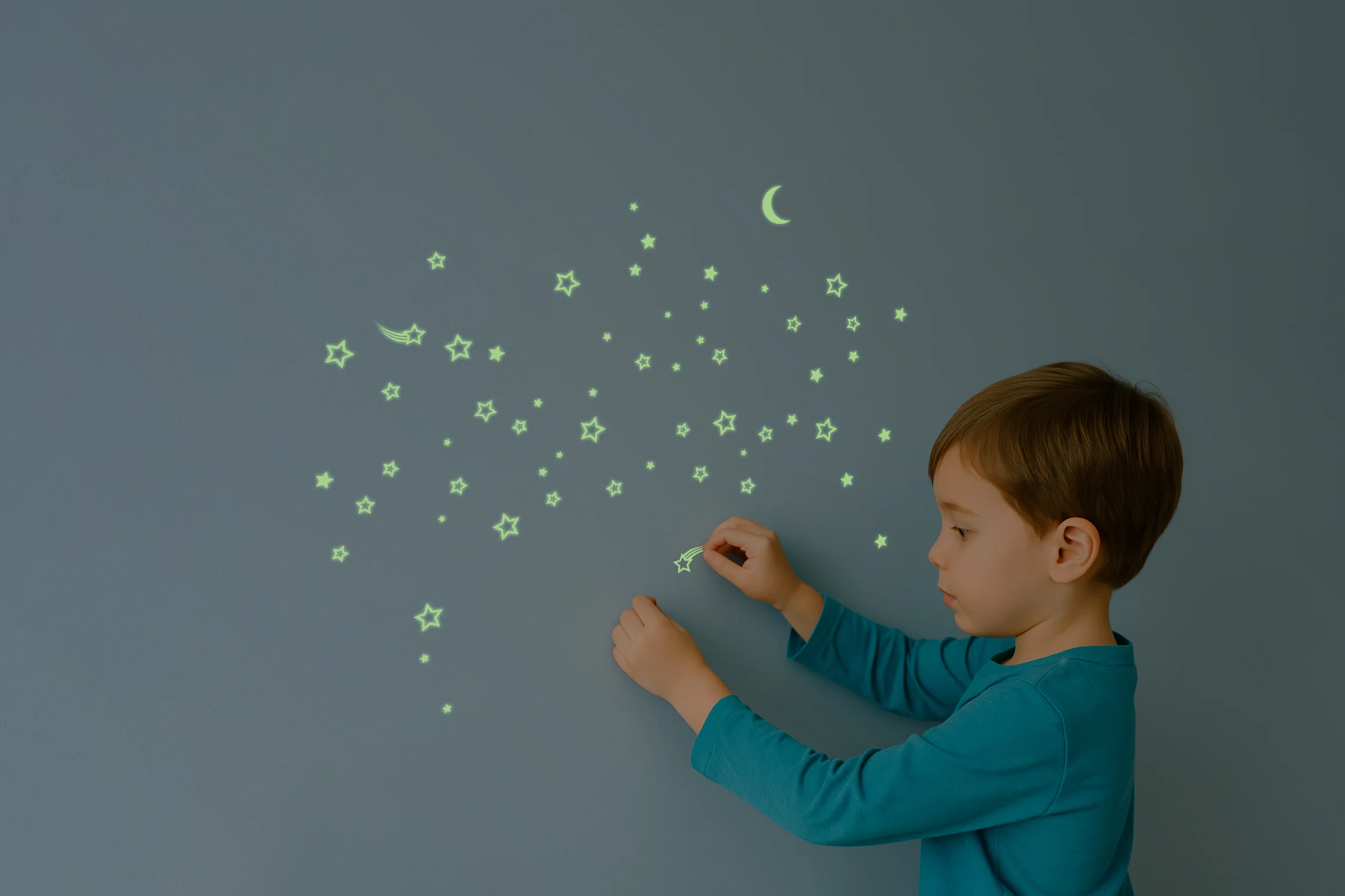 Starry Night Everyday Glow In The Dark Wall Stickers - Image 3