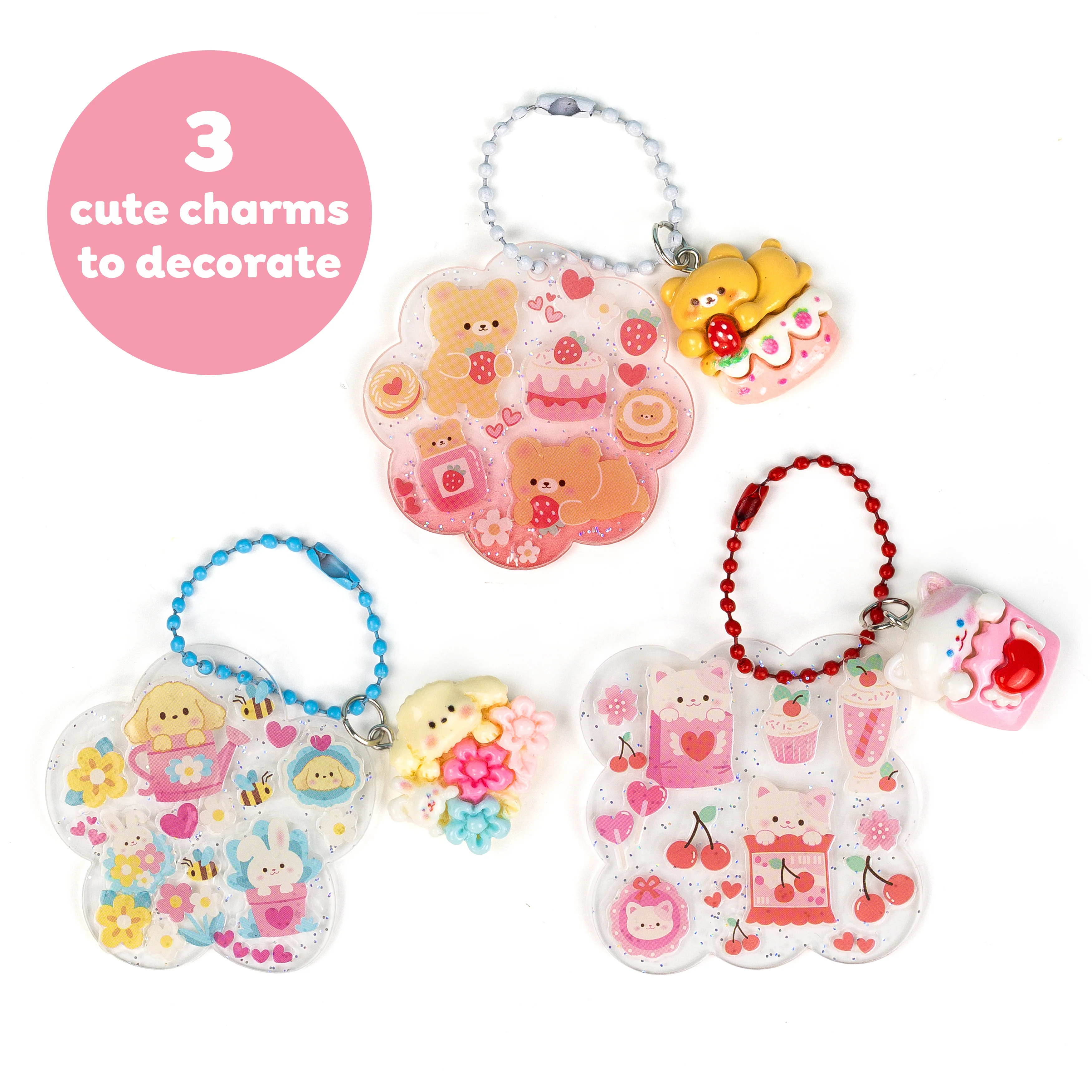 Sticker Craft Kit Kawaii Bag Charms - Image 2