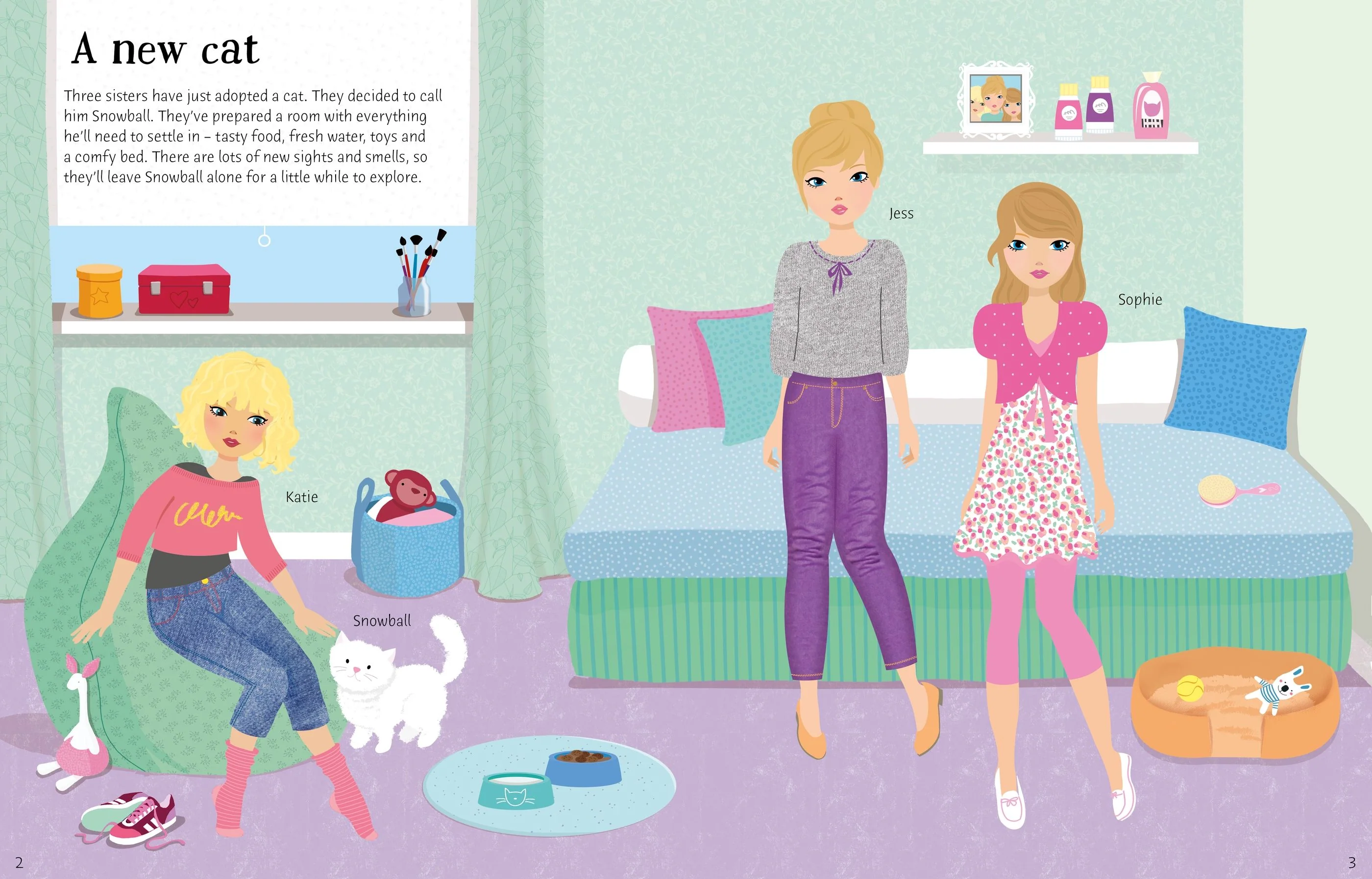 Sticker Dolly Dressing Cats & Kittens Book - Image 2