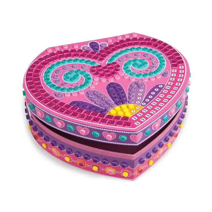 Sticky Mosaics Heart Jewelry Box - Image 3