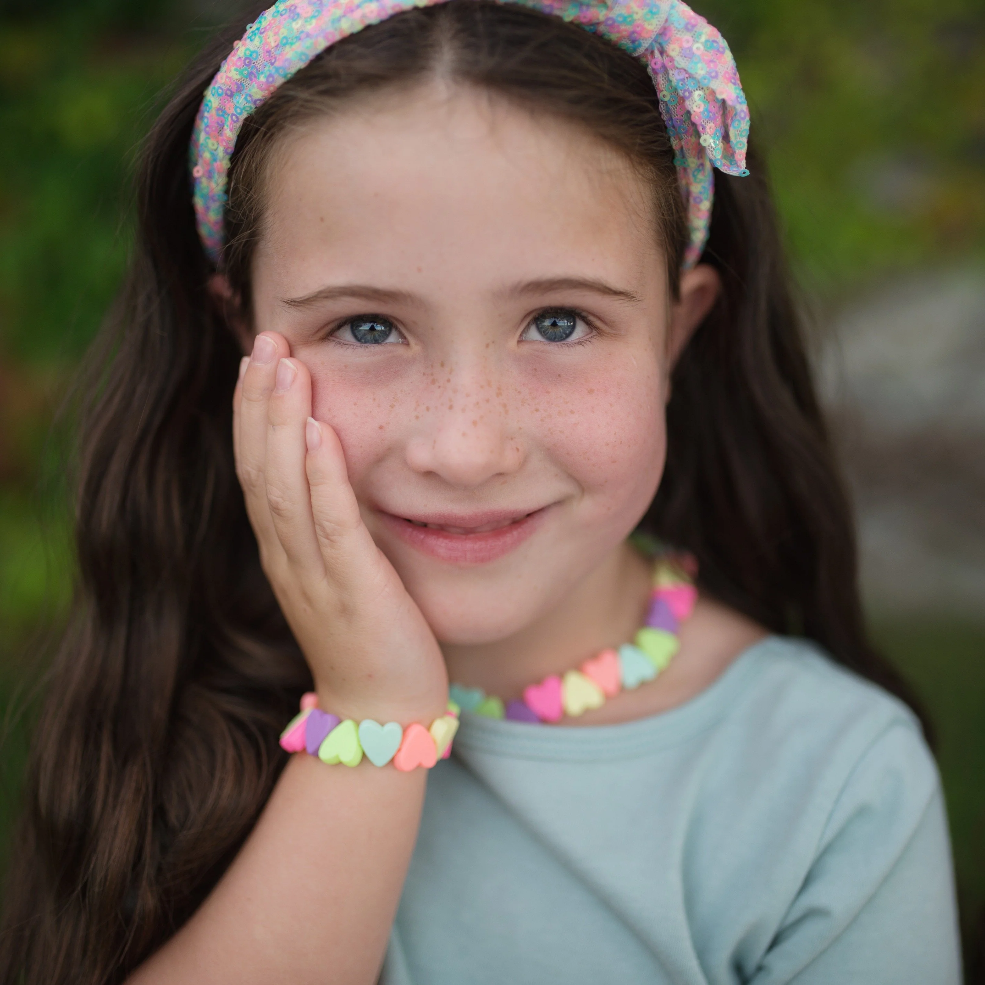 Sweet Tart Heart Necklace And Bracelet Set - Image 2