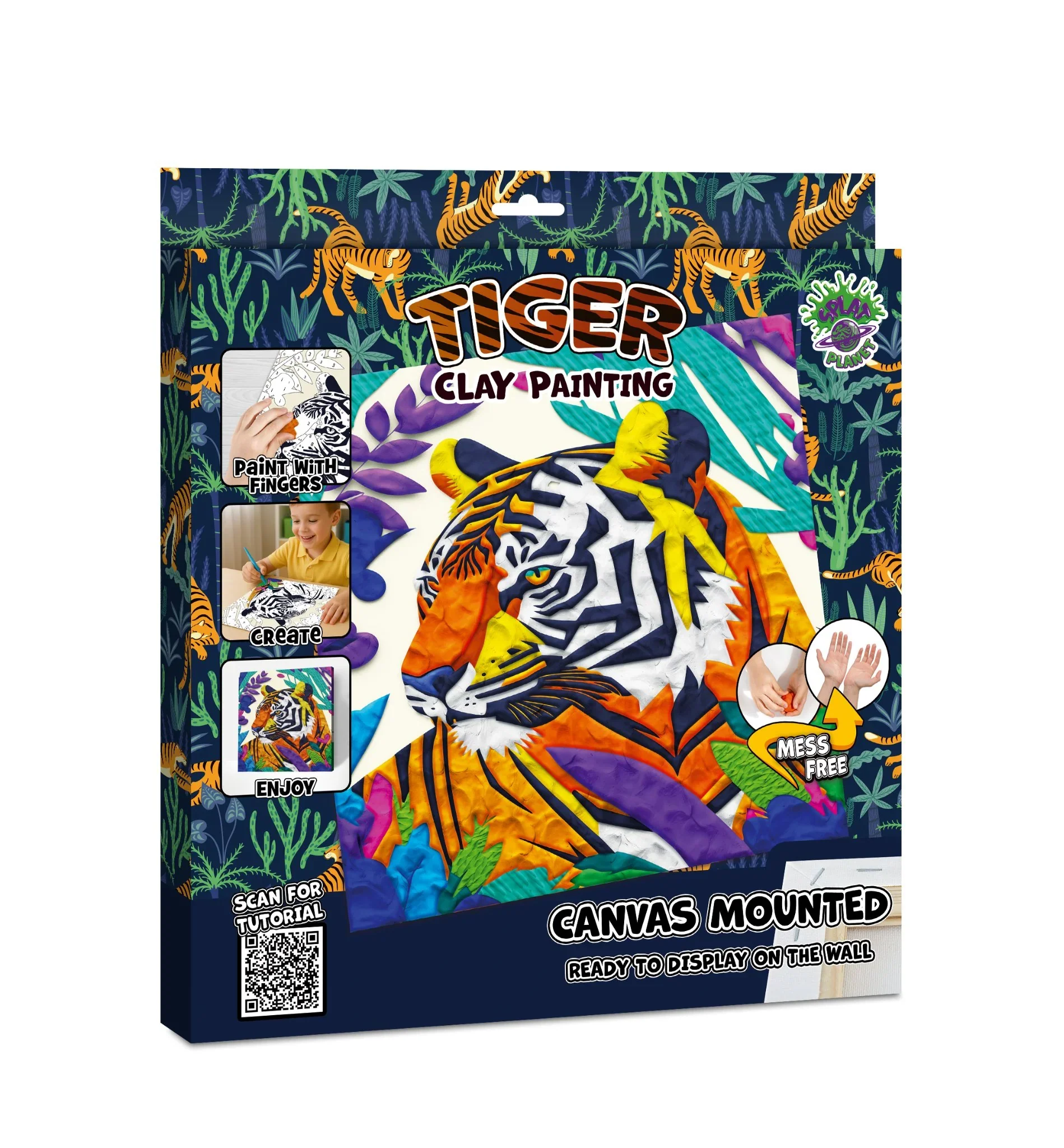Tiger Clay Painting