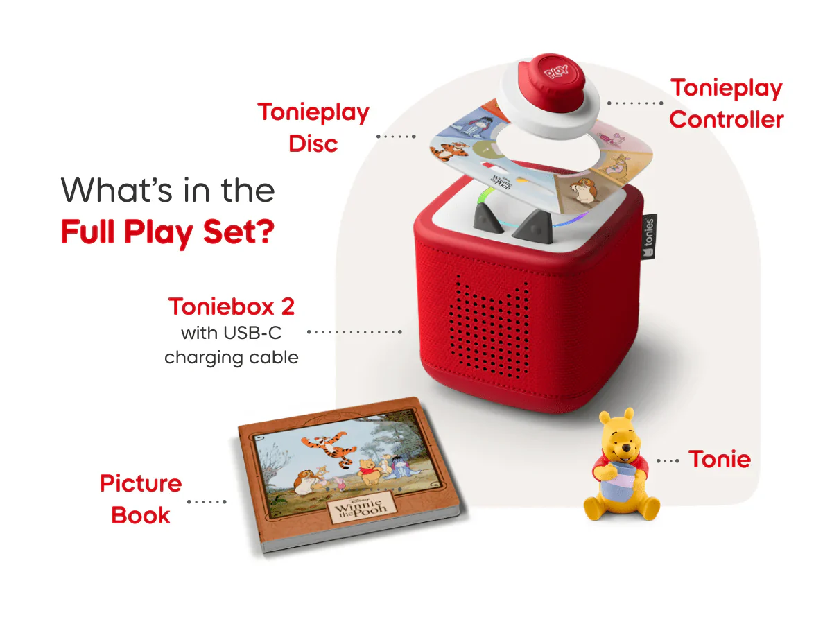 Toniebox 2 Play Set - Disney Winnie The Pooh Cloud Pink - Image 2