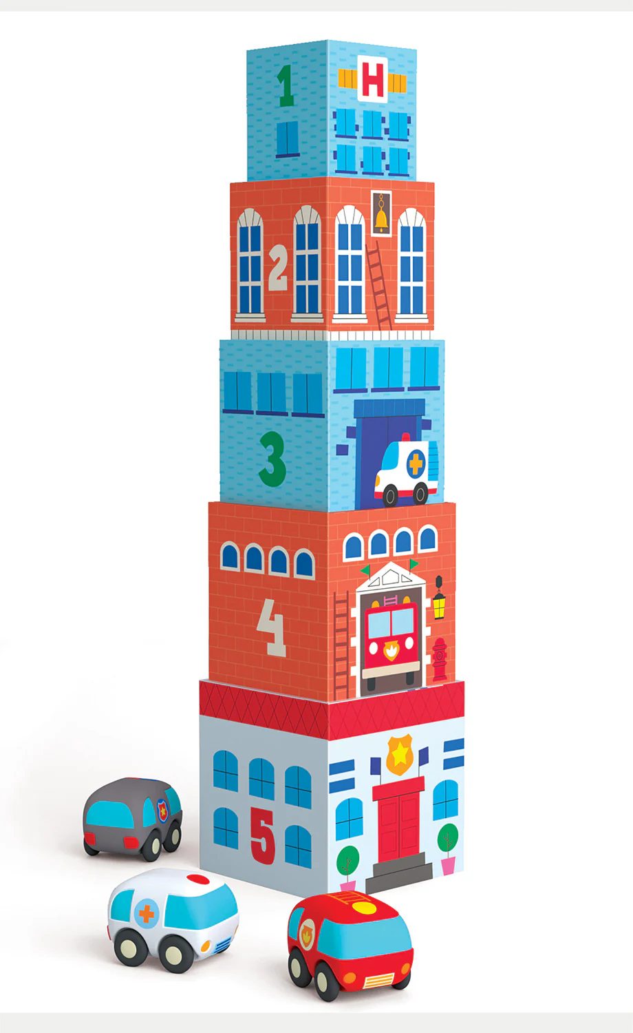 TopaniCar Stacking Blocks Game & Vehicles - Image 3