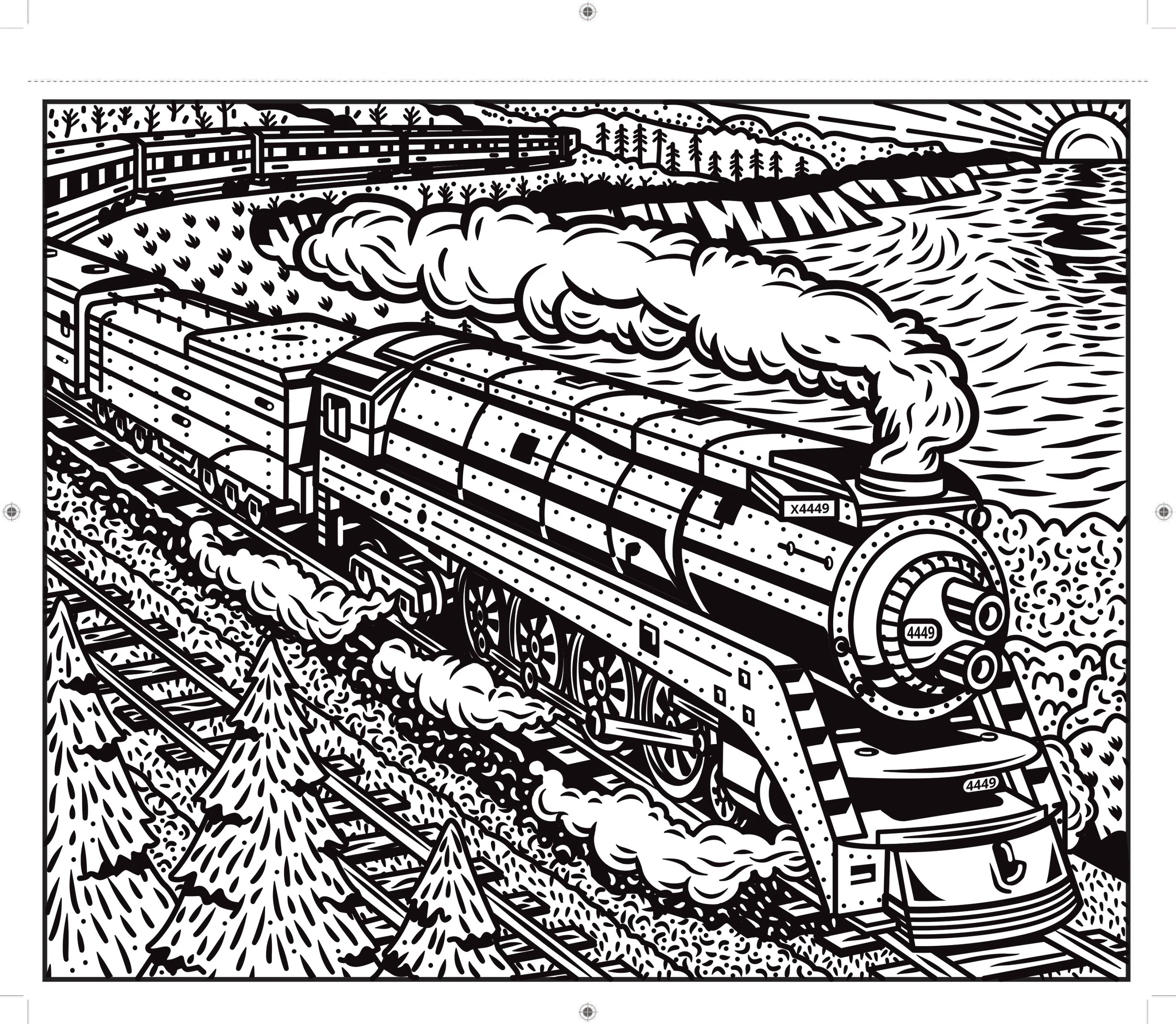 Trains Magic Painting Book - Image 2